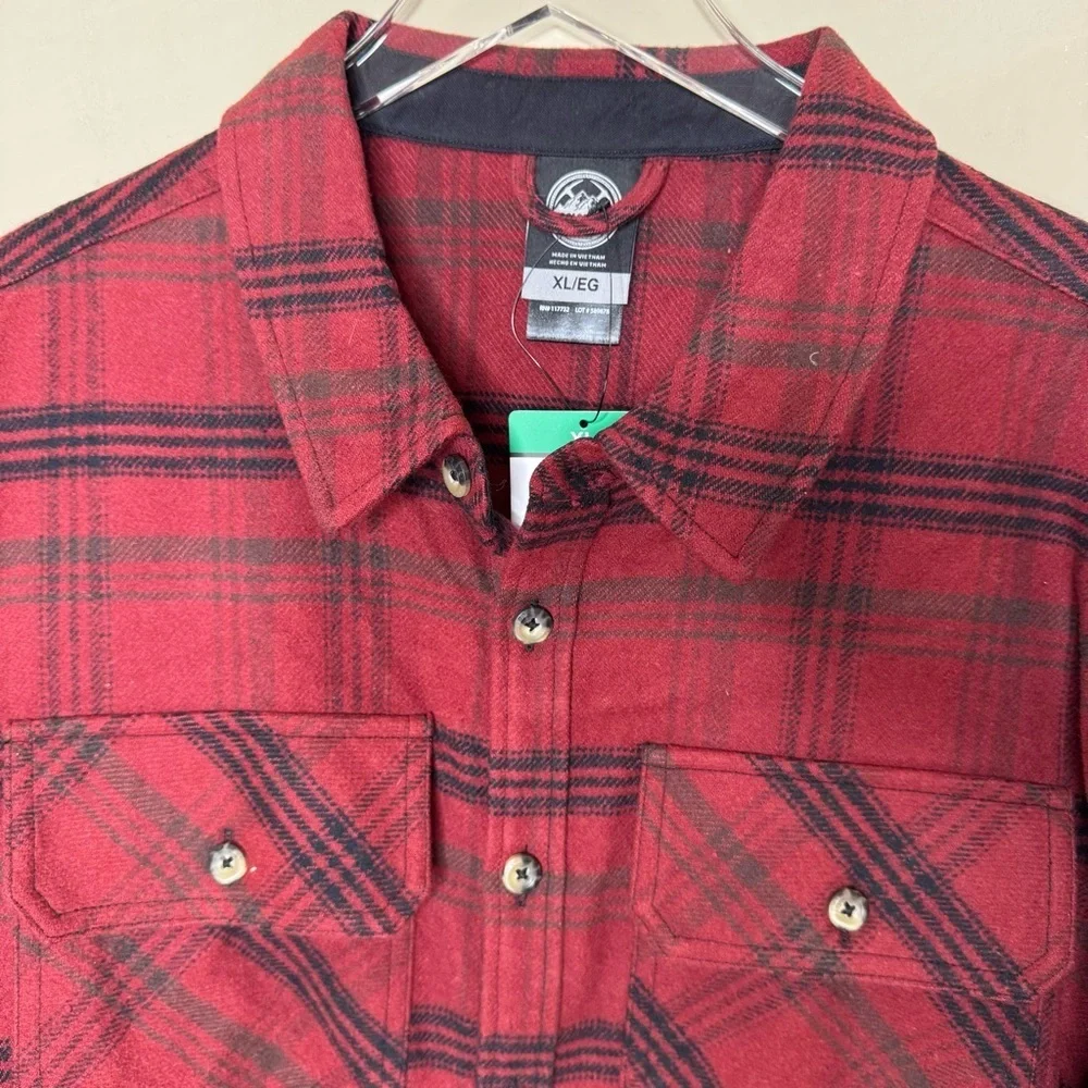 Colorado Clothing Men’s Flannel Shirt Plaid Brushed Fabric Long Sleeve Button-Up